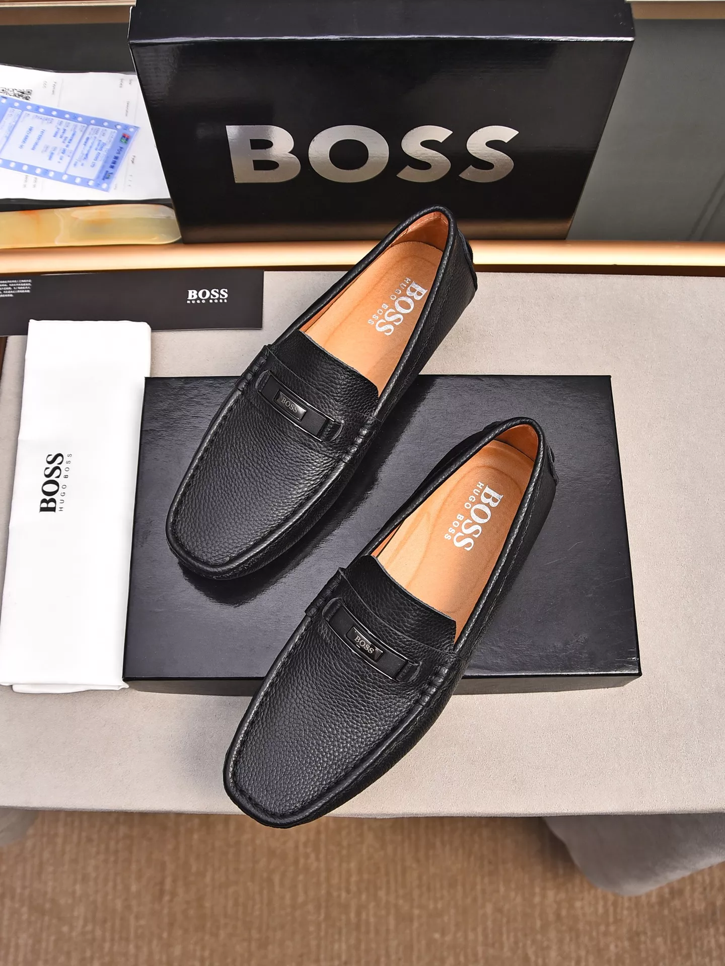 boss cuir chaussures pour homme s_12a1b771